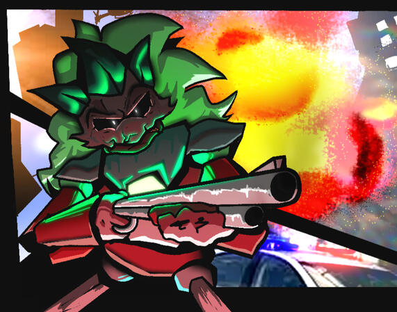 (OC Art) Mega-Evdle (OC Art) Mega-Evdle